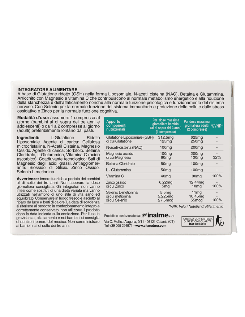 Alta Natura Glutasomil 250 *30 caps  900 mg