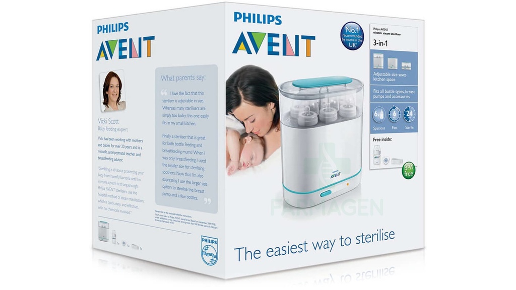 Avent sterilzues elektrik me avull 3n1