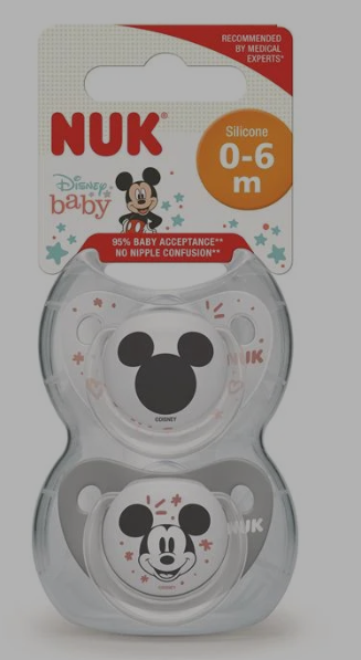 Bib rrens sil 0-6 m space mickey *2pc