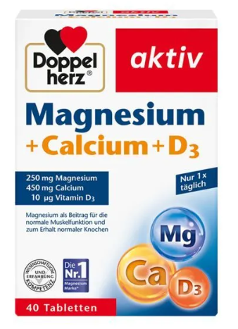 Doppel Herz Magnesium Calcium +D3 *40 tab