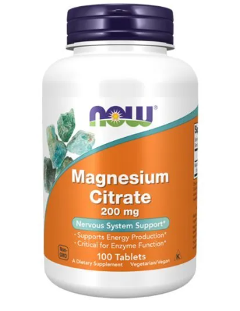 Now Magnesium Citrate 200mg* 100tab