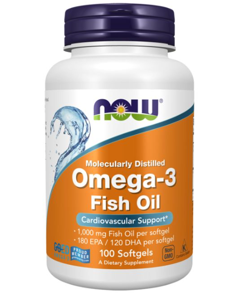 NOW OMEGA 3 1000mg 100SGELS