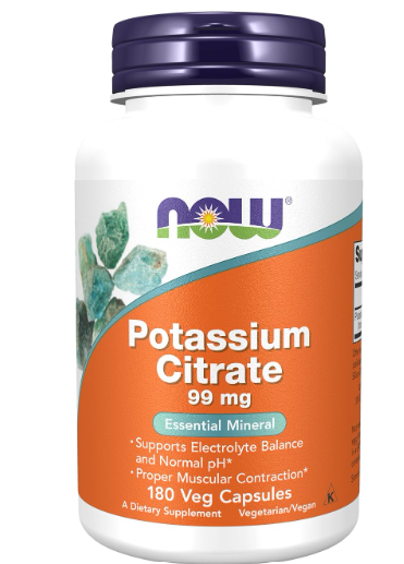 NOW Potassium Citrate 99mg *180CAPS