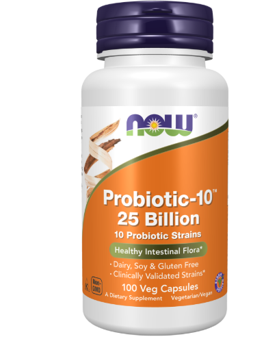 Now Probiotic-10 25 Billion *100Veg Caps