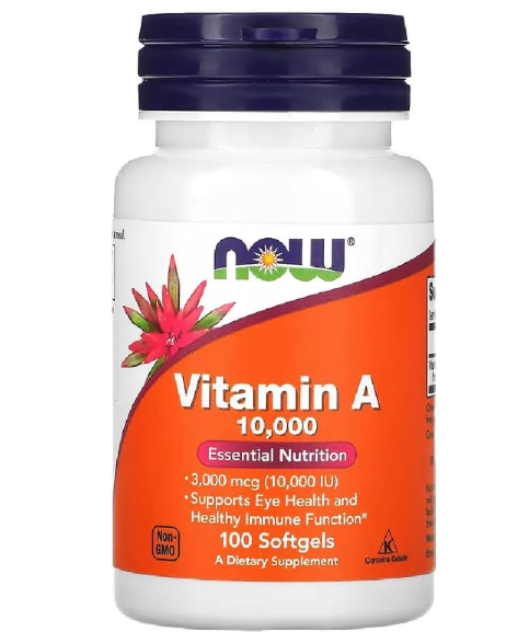 Now Vitamin A 10000IU * 100softgeles