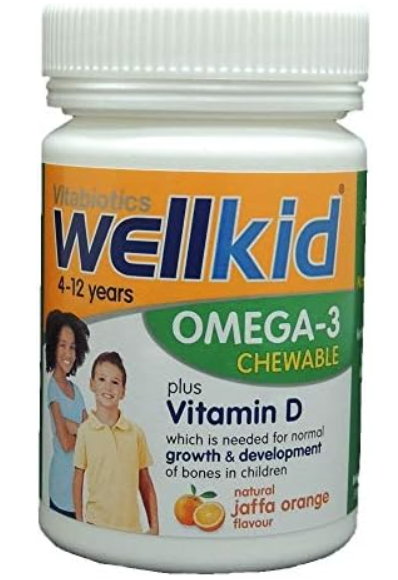 Vitabiotcs Wellkid Omega 3 chewable * 60caps