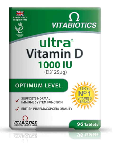 Vitabiotics Ultra Vitamin D3 1000 IU * 96tab