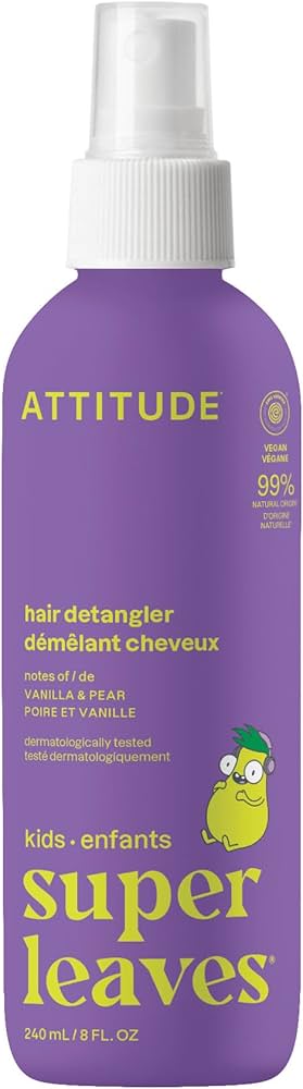 Attitude hair detangler vanilla and pear