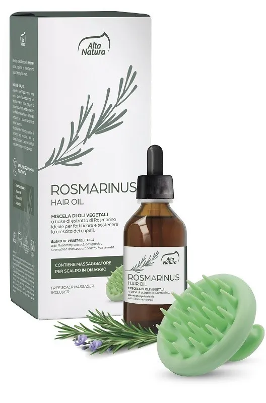 Alta Natura KIT Hair Oil Rosmarinus 100ml+ Spazzola