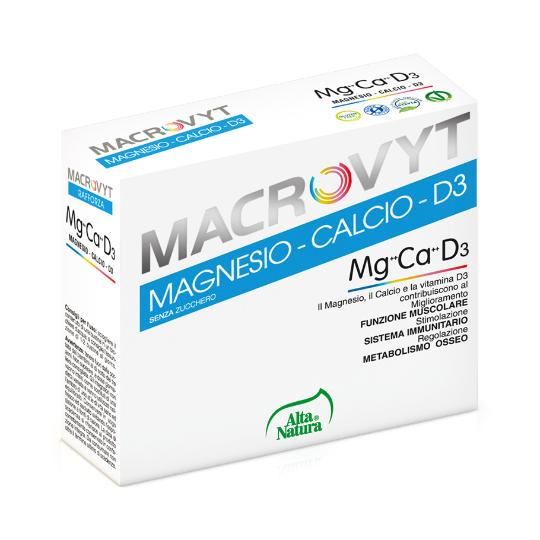 Alta Natura Macrovyt Magnesio Calcio D3 18Bustine