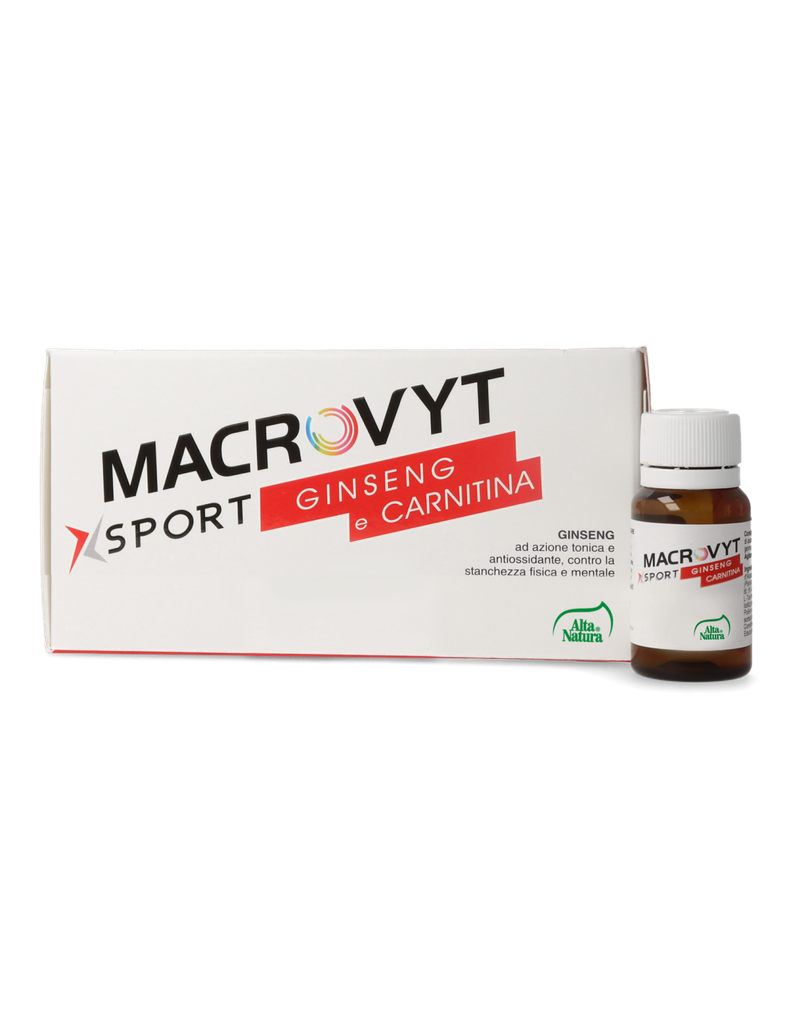 Alta Natura Macrovyt Sport Ginseng E Carnitina 10Flakon