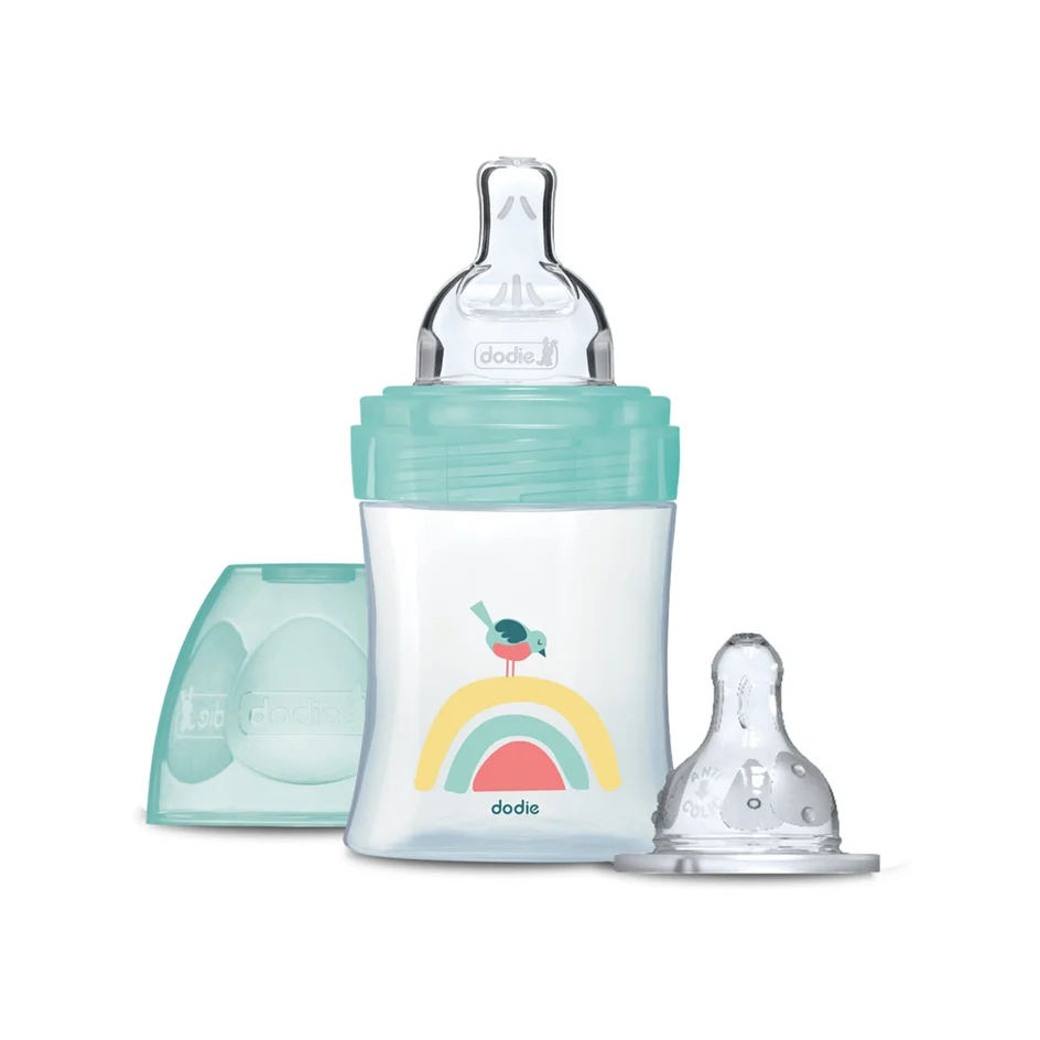 Dodie Bottle Initiation+ Anti-Colic 150ml 0-6 months Round Teat 3 Speeds Flow 1