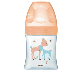 Dodie Bottle Sensation+ Anti-Colic 150ml  0-6 months Flat Teat + Round teat flow 1