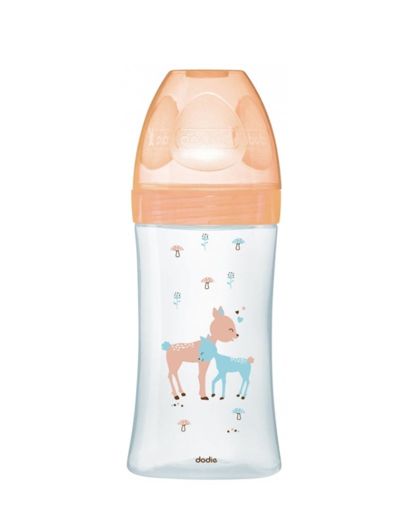 Dodie Bottle Sensation+ Anti-colic glass 270ml 0-6 months Flat Teat Flow 2