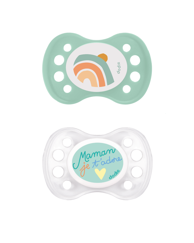 Dodie Soother 0-6 months A31 MIXED X2