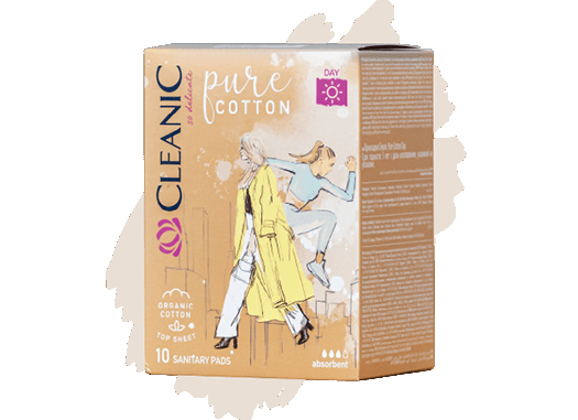 Harper Cleanic Pure Cotton Day Sanitary Pads 10pcs