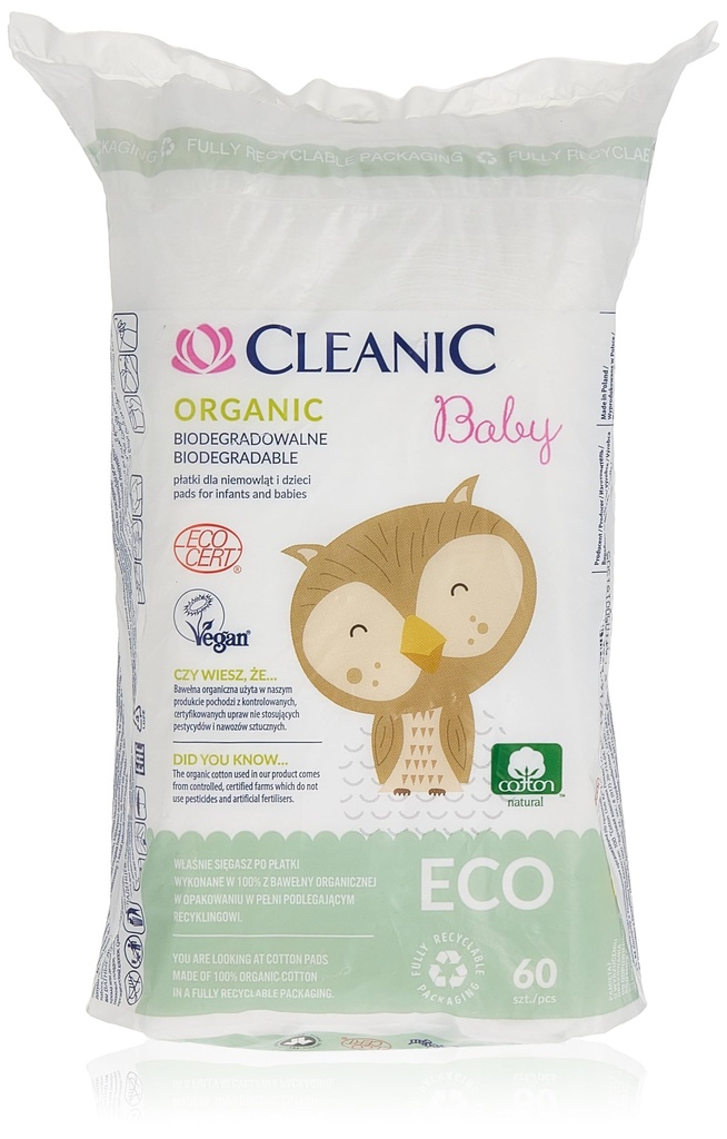 Harper Cotton Pads For Babies Cleanic Baby Eco 60 Pcs