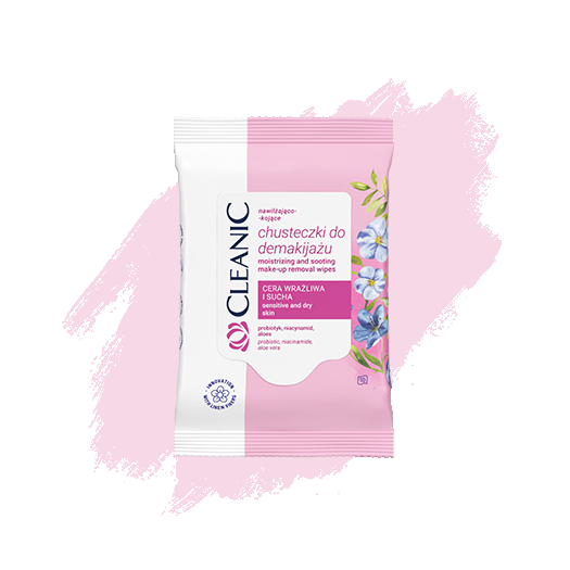 Harper Hygienics Cleanic Pure Effect Soothing Dry Skin Make-Up Removal Wipes 10 Pcs