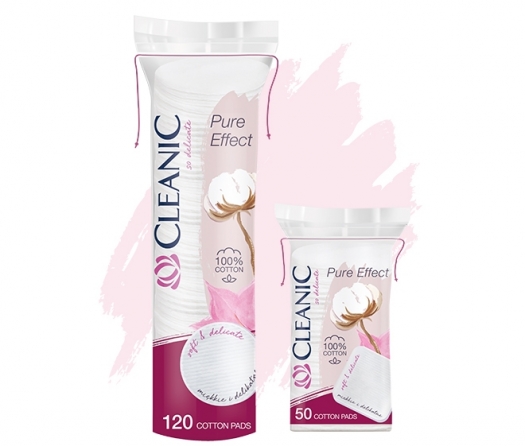 Harper Hygienics Cotton Pads Cleaninc Pure Effect 80+20 Pcs