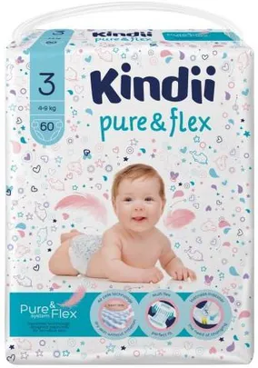 Harper Kindii Baby Diapers 60 Pcs Size 3 (4-9Kg)