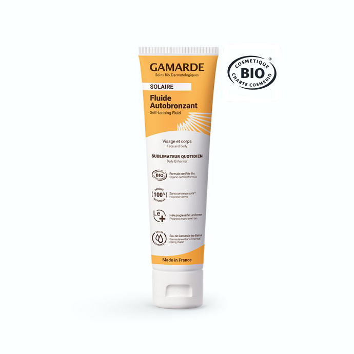 Gamarde Solaire Fluide Autobronzant 100g Bio
