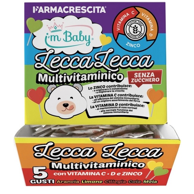 I'm Baby Lecca Lecca Multivitaminico senza Zucchero