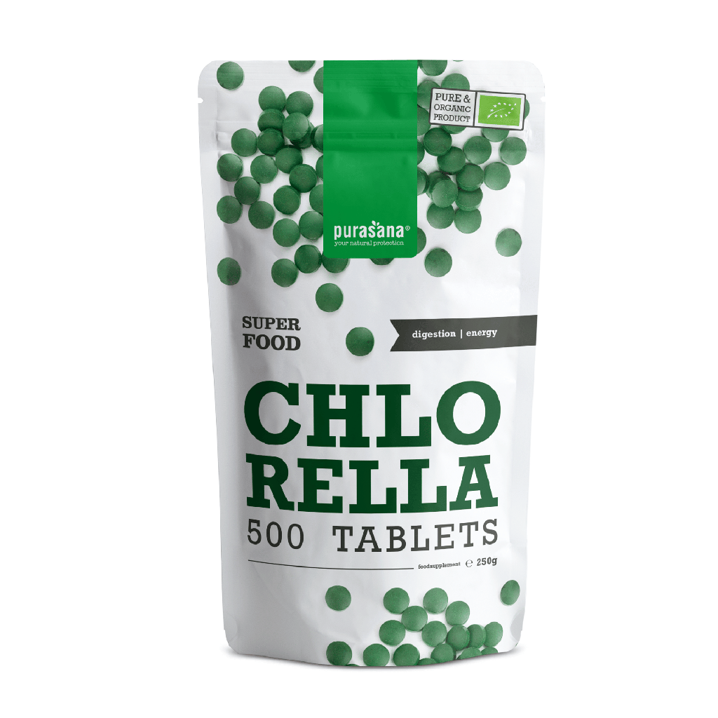 Purasana Chlorella 500mg 180 tabl BIO