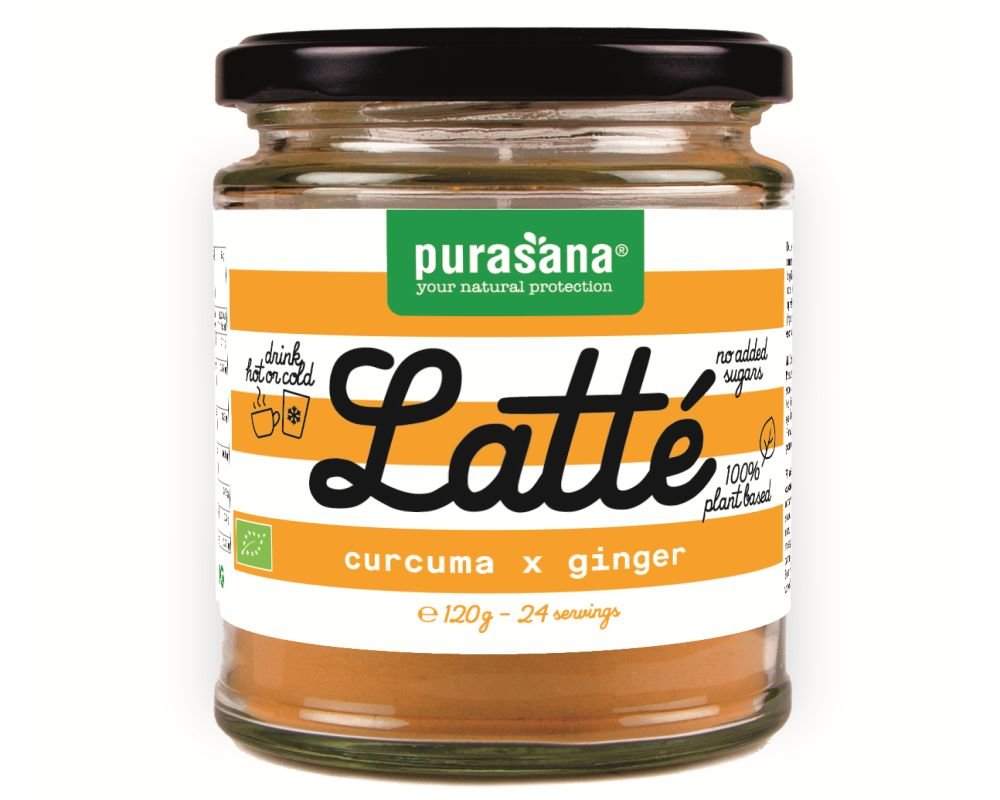 Purasana Curcuma Ginger Latte 120gr BIO