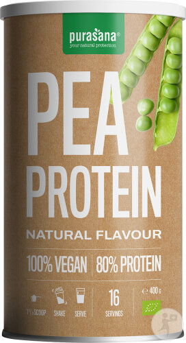 Purasana Vegan Protein 80% Pea Natural 400g BIO