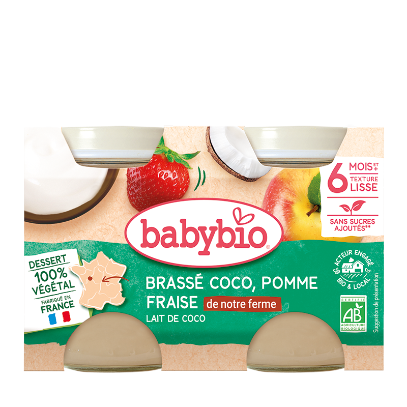 Babybio Brassé Jar +6months 2x130gr
