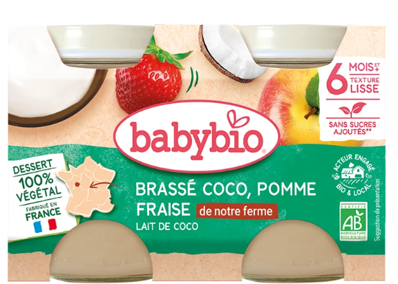 Babybio Brassé Jar +6months 2x130gr