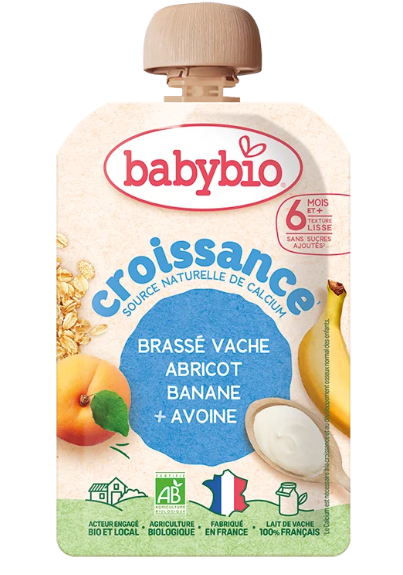 Babybio Brassé Cow's milk  Pouch +6m 100gr