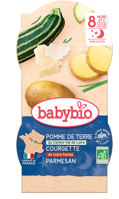 Babybio Good Night  Bowl +8months 2x200gr