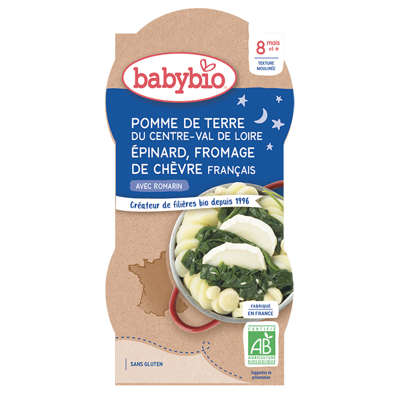 Babybio Bowl +8months 2x200gr