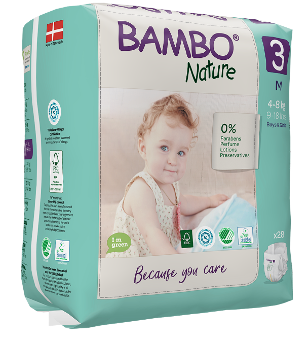 Bambo Nature 3 4-8 Kg 28Pcs