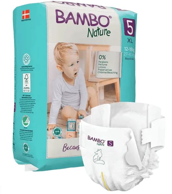 Bambo Nature 5 Xl 12-18Kg * 22Pcs