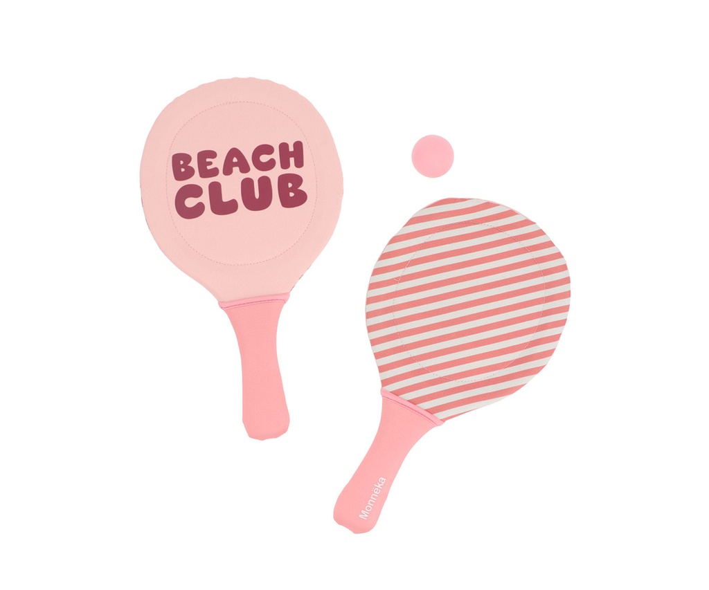 Tutete Neoprene Beach Paddles with Ball stripes 