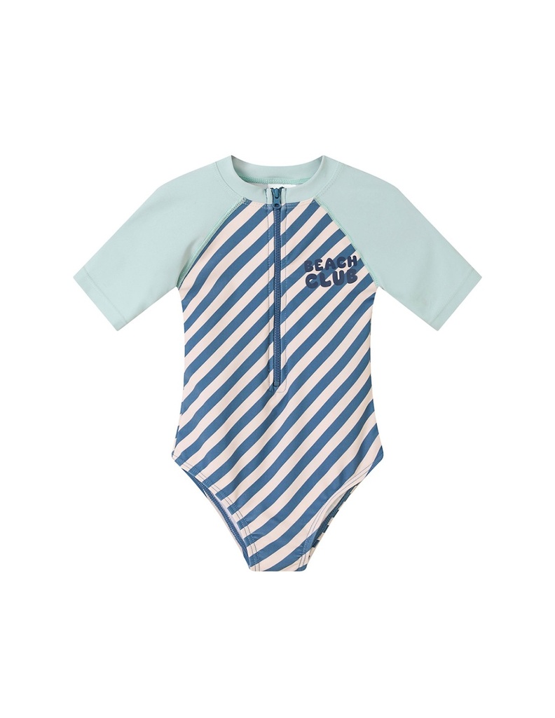 Tutete Swimsuit with Zipper Stripes Blues&Beyond  