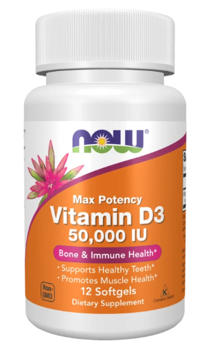 Now Vit D-3 50000 IU *12 SGELS 