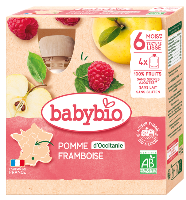 Babybio Pouch +6months 4x85gr