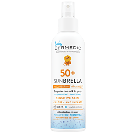 Dermedic Baby Sunbrella ,SPF 50+ sensitive skin milk in spray ,150ml