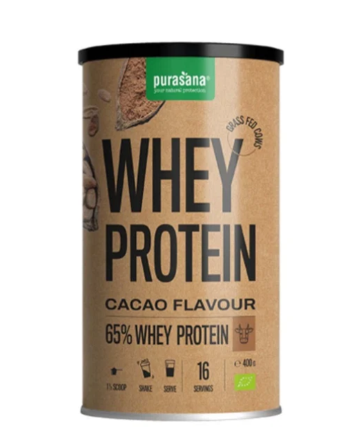 Purasana Whey Protein cacao 400 g BIO