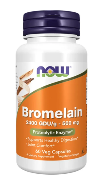 Now Bromelain 500 mg /2400 GDU *60 caps 