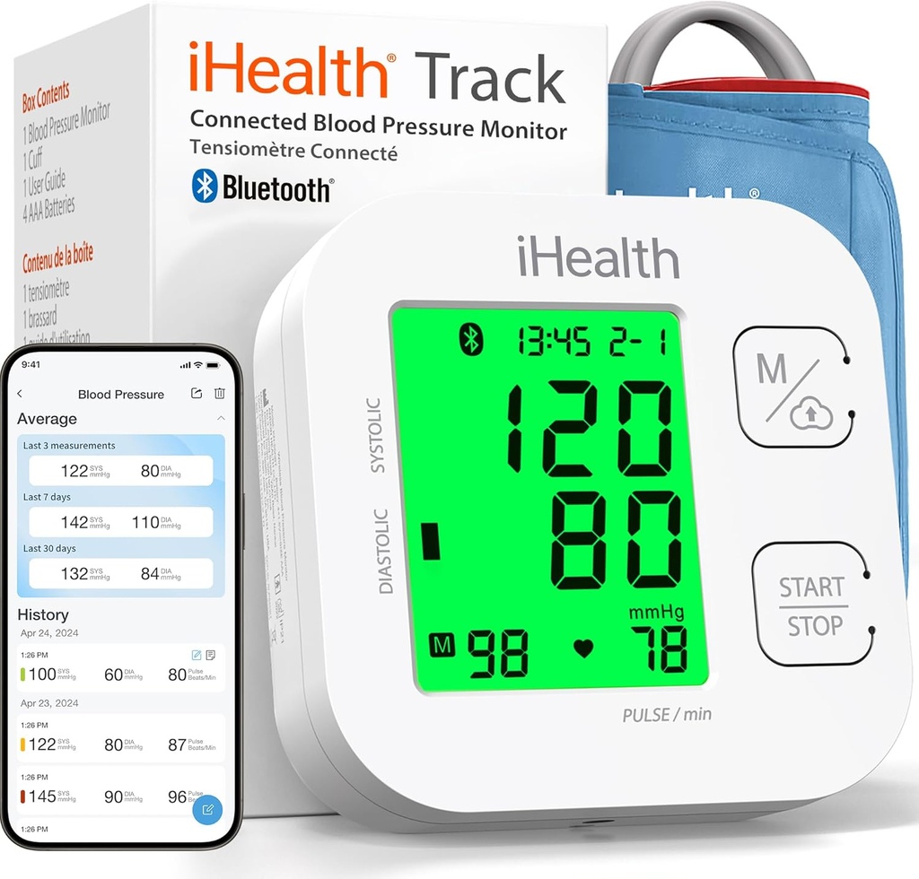 Ihealth One Upper Arm Blood Pressure Monitor (cuff 22-42 cm)