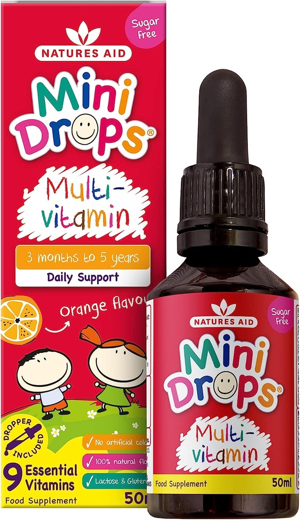 Natures Aid Mini Drops multi-vitamin 50ml