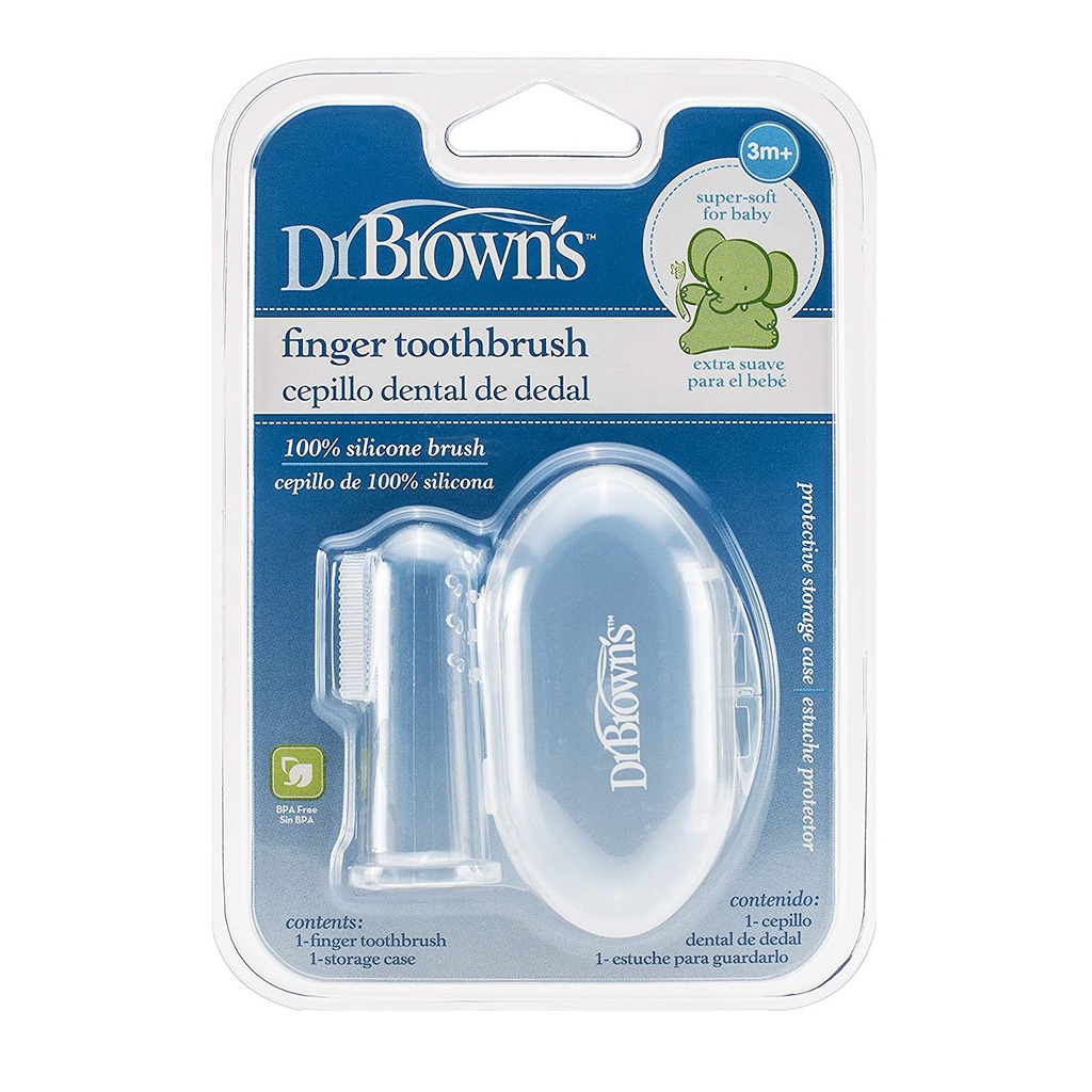 Dr Browns finger toothbrush 3m+