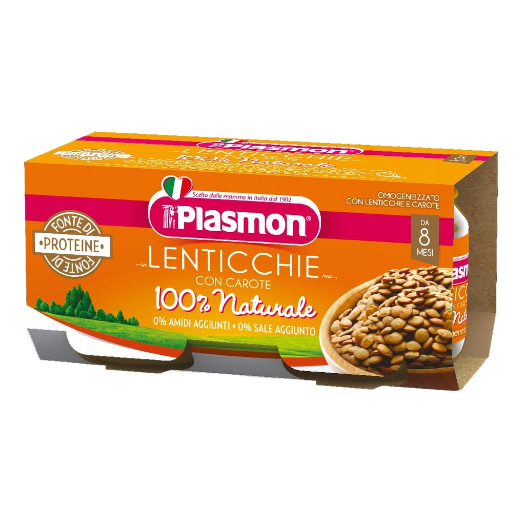 Plasmon Lenticchie con carote ,160gr