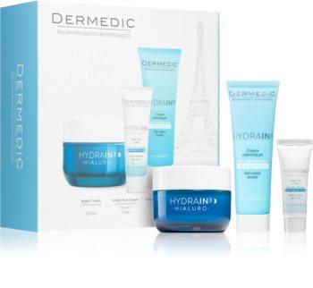 Dermedic Hydrain3 set night cream50ml + creamy cleansing gel 25ml + under eye cream 7ml