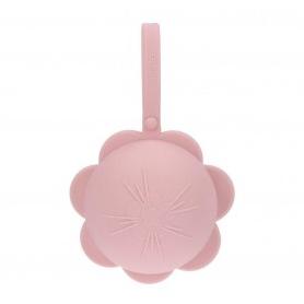 Tutete Pink Flower Silicone Pacifier Holder