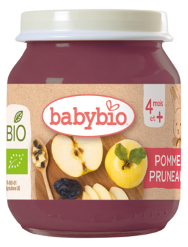 Babybio Apple Prune Jar Organic +4months *130gr